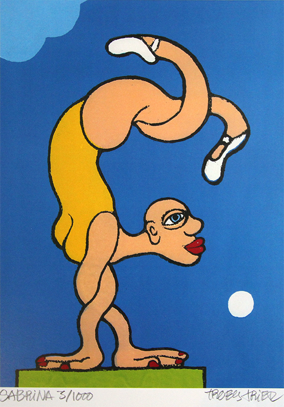 Sabrina Kunstplakater Troels Trier | Køb Troels Trier kunst og maleri - Unikt udvalg