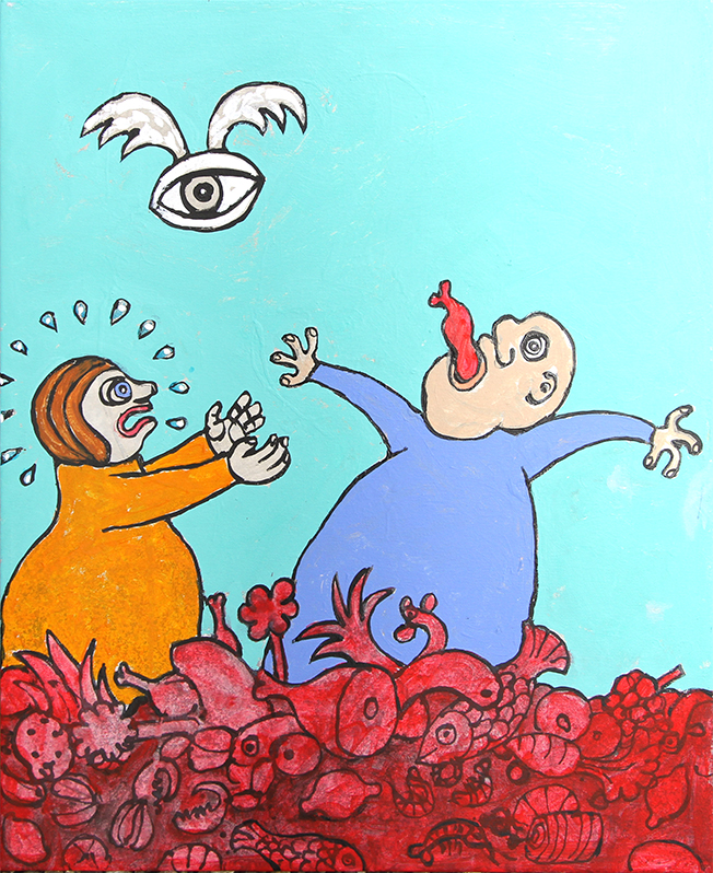 Dagligt brød Malerier Troels Trier | Køb Troels Trier kunst og maleri - Unikt udvalg