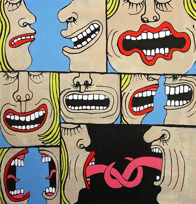 Blind date Malerier Troels Trier | Køb Troels Trier kunst og maleri - Unikt udvalg