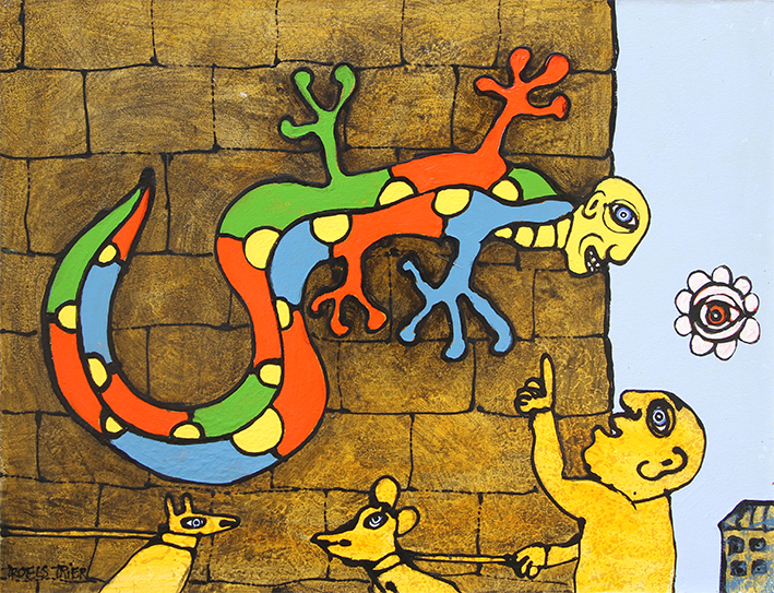 Kamæleon Malerier Troels Trier | Køb Troels Trier kunst og maleri - Unikt udvalg