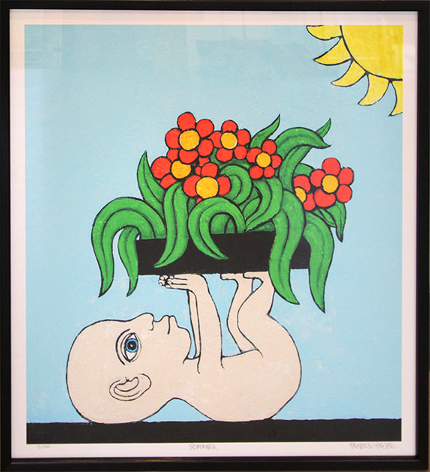Sommer Kunstplakater Troels Trier | Køb Troels Trier kunst og maleri - Unikt udvalg