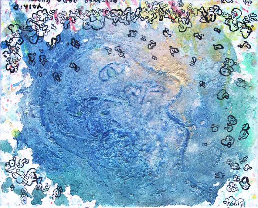 Pax green Malerier Yoshio Nakajima | Køb malerier er kunstneren Yoshio Nakajima