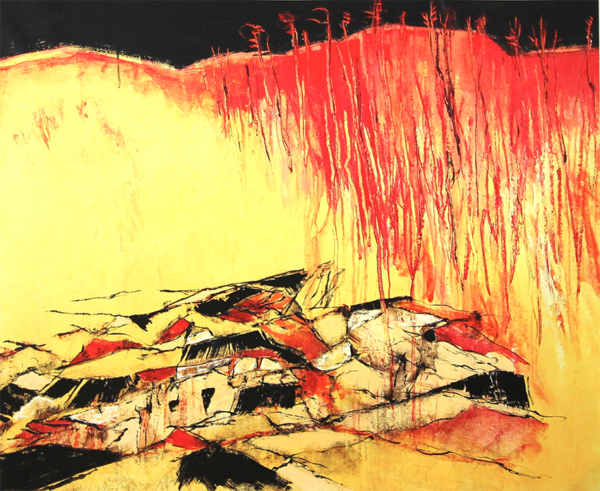 Organized landscape Litografier Carsten Frank | Køb kunst og malerier fra Carsten frank | Unikt udvalg