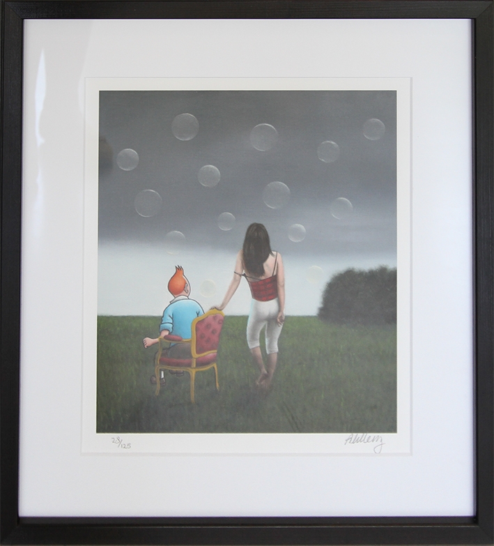 Garden Party II Litografier Ole Ahlberg | Pop art af Ole Ahlberg | Se udvalget og køb her