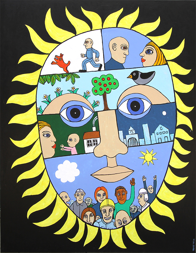 Uden titel Malerier Troels Trier | Køb Troels Trier kunst og maleri - Unikt udvalg