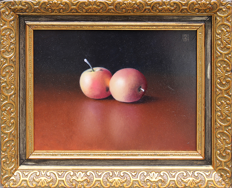 To æbler Malerier Niels Erik Von Skovballe | Værker af Niels Erik Von Skovballe