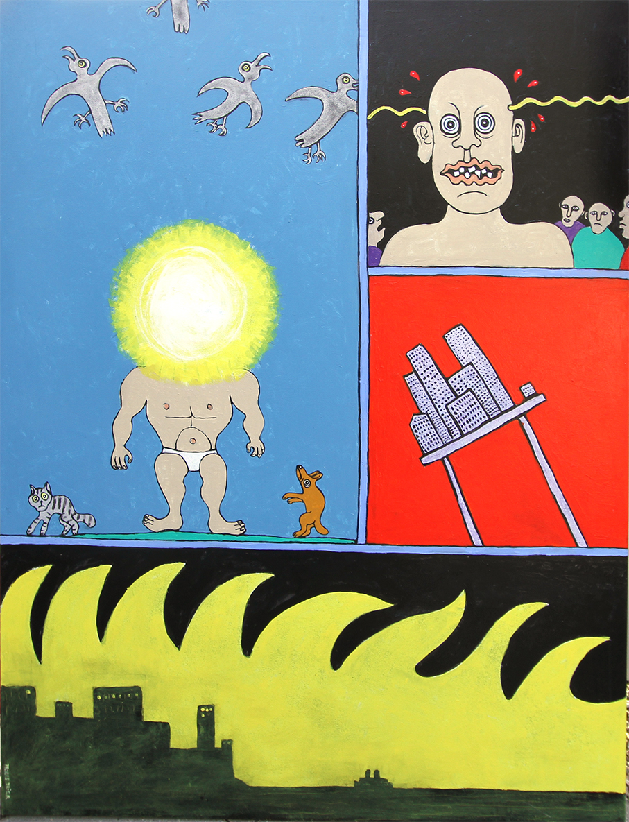 En lys ide Malerier Troels Trier | Køb Troels Trier kunst og maleri - Unikt udvalg