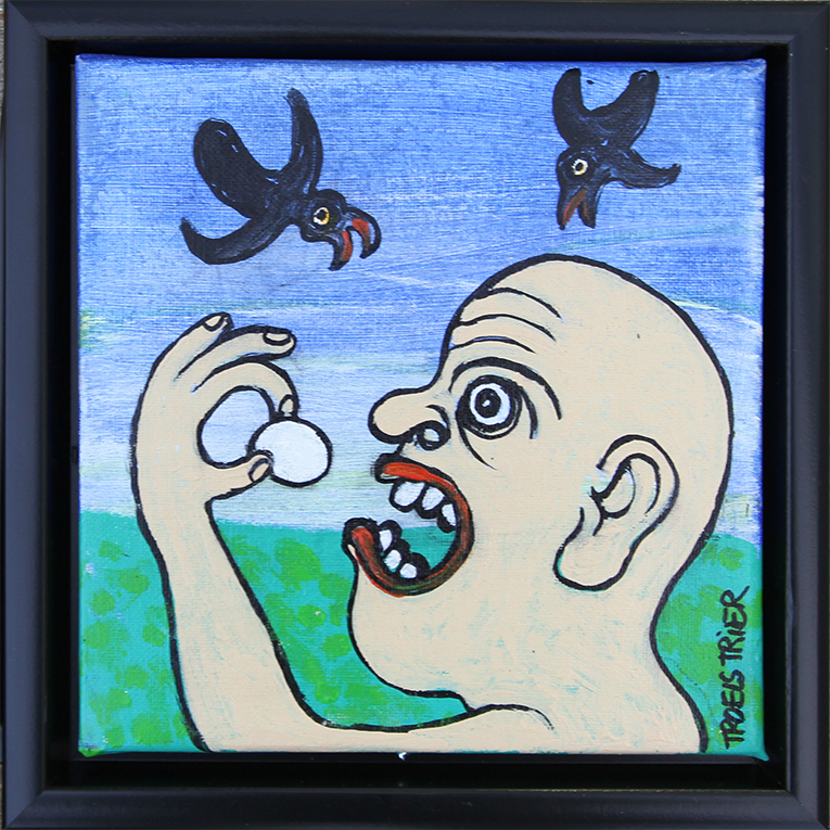 Æg Malerier Troels Trier | Køb Troels Trier kunst og maleri - Unikt udvalg