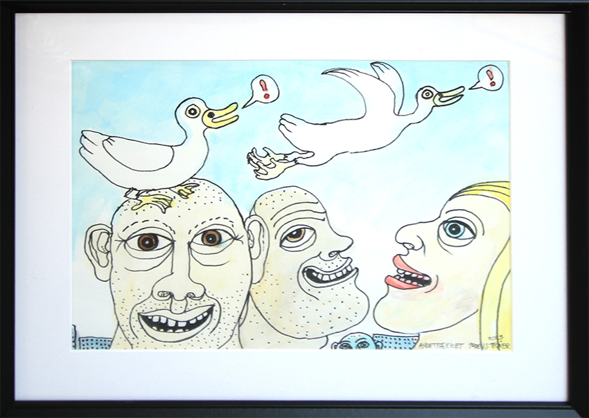 Andetække Kunst på papir Troels Trier | Køb Troels Trier kunst og maleri - Unikt udvalg