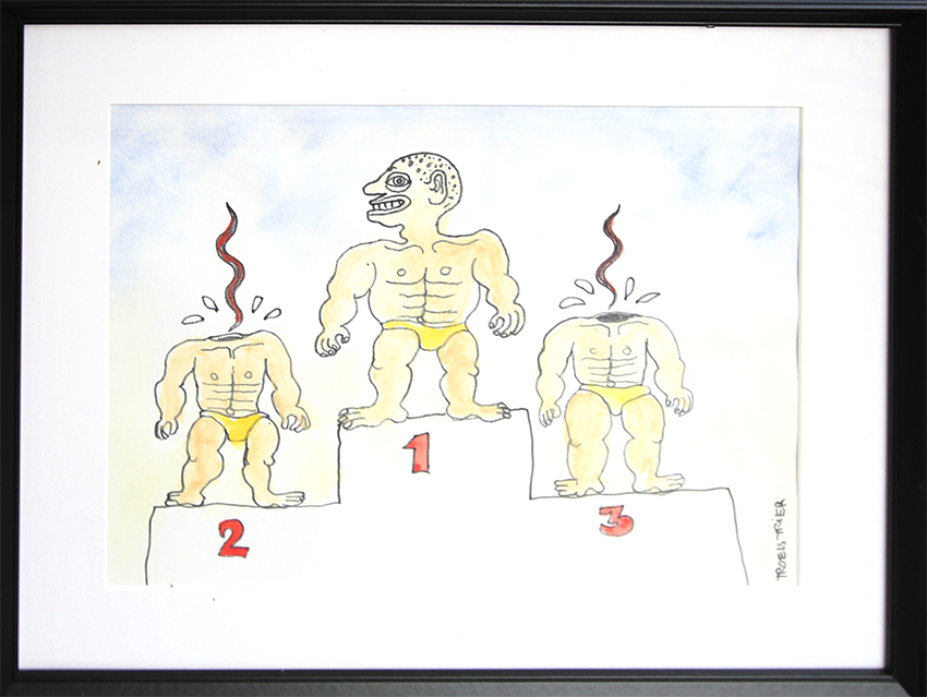 Uden titel Kunst på papir Troels Trier | Køb Troels Trier kunst og maleri - Unikt udvalg