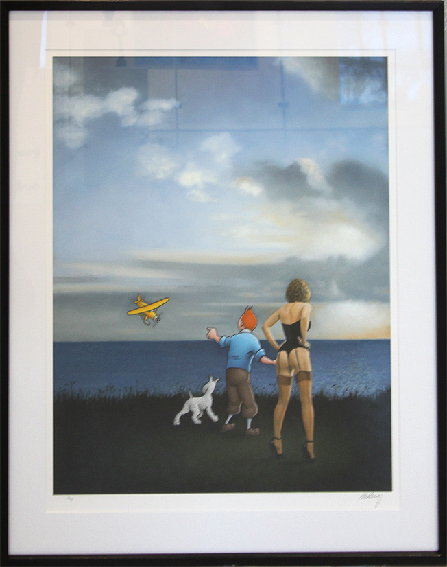 Orange sky Litografier Ole Ahlberg | Pop art af Ole Ahlberg | Se udvalget og køb her