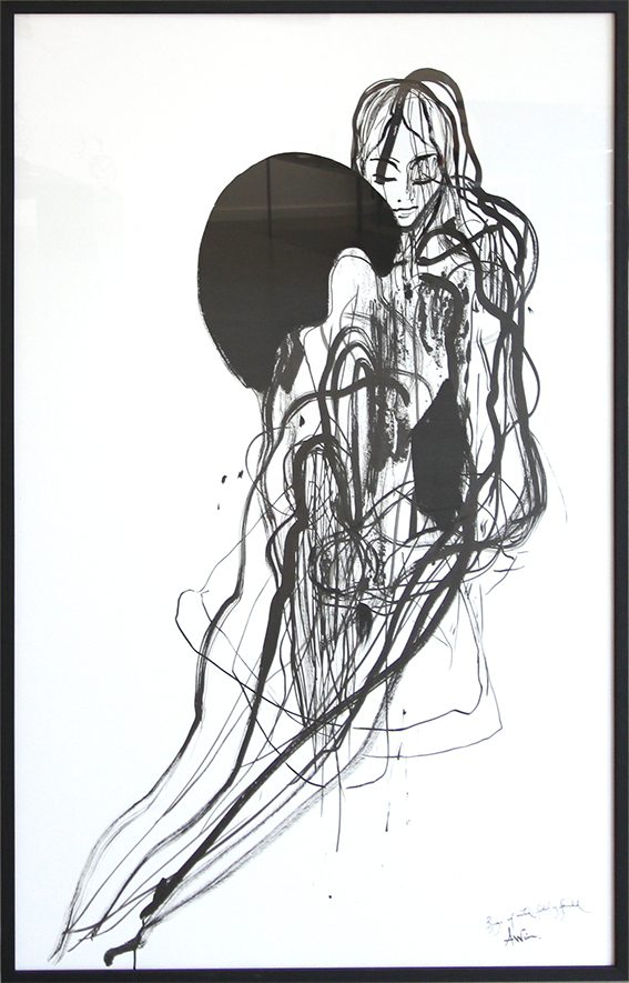 Bjerge af nutid fritid og fremtid Kunsttegninger Annette Wier | Køb malerier lavet af Annette Wier - Unik lethed