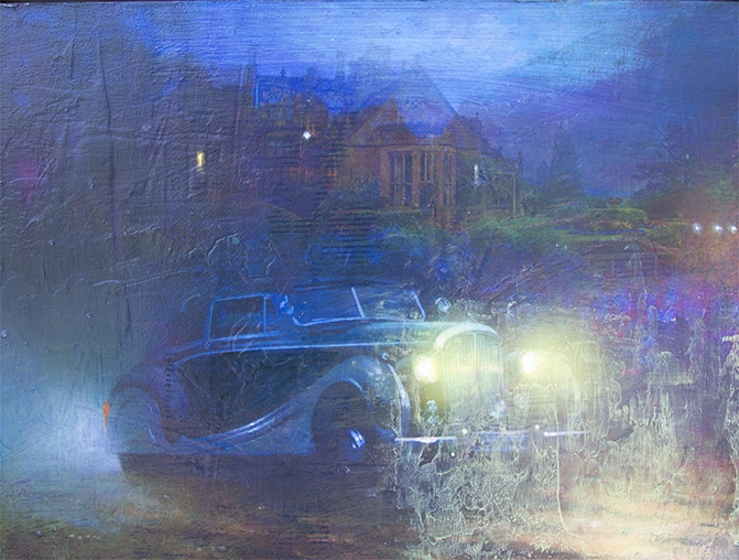 Magisk nat Malerier Ronny Hård | Køb dekorative Ronny Hård malerier her