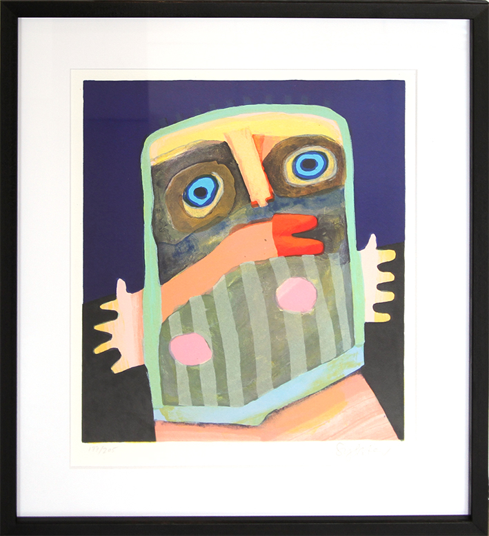 Kassedame Litografier Leif Sylvester malerier | Køb malerier af Leif Sylvester her