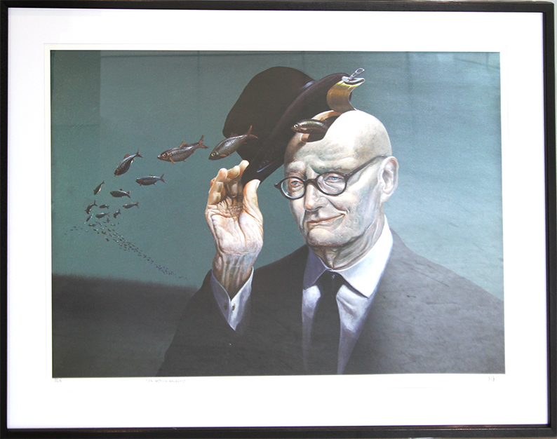 En høflig havmand Litografier Ole Fick | Værker af multikunstneren Ole Fick | Køb her