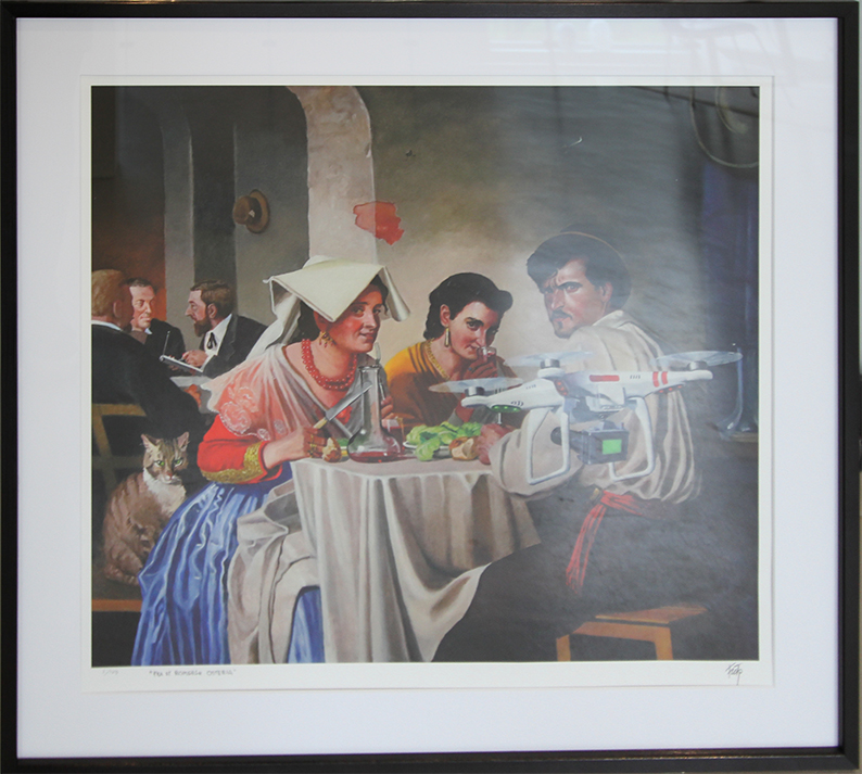 Fra en romersk osteria Litografier Ole Fick | Værker af multikunstneren Ole Fick | Køb her