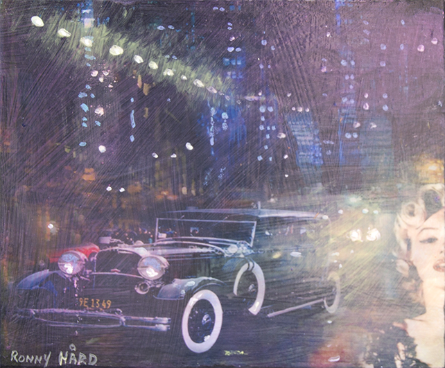 Night pulse Malerier Ronny Hård | Køb dekorative Ronny Hård malerier her