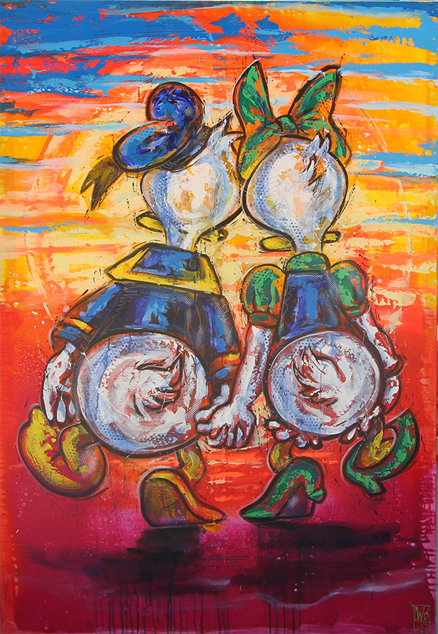 Anders And og Andersine Malerier Jürgen Wölk | Se vores udvalg af malerier af Jürgen Wölk