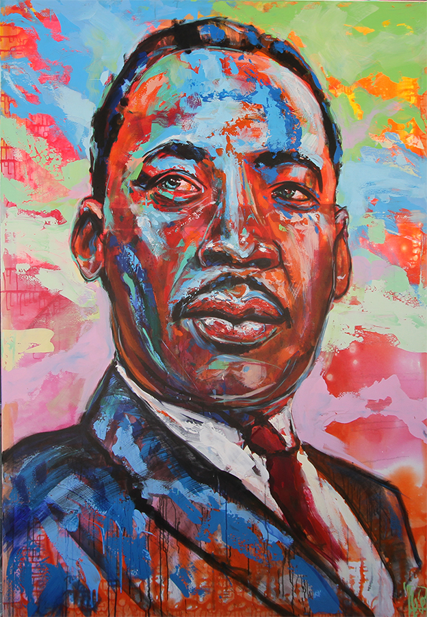 Martin Luther King Malerier Jürgen Wölk | Se vores udvalg af malerier af Jürgen Wölk
