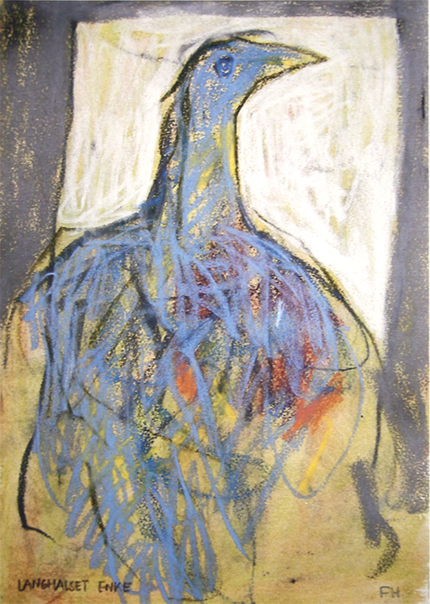 Langhalset enke Kunstplakater Frank Hammershøj | Malerier lavet af Frank Hammershøj | Køb her