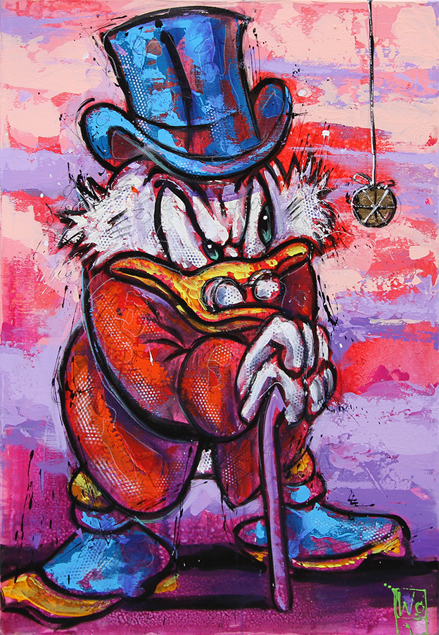 Onkel Joakim Malerier Jürgen Wölk | Se vores udvalg af malerier af Jürgen Wölk