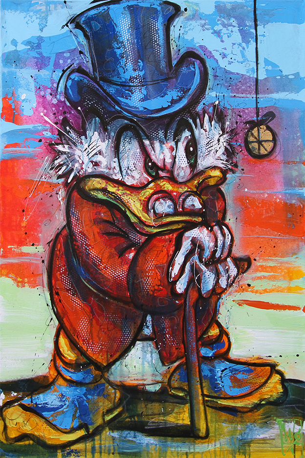 Onkel Joakim Malerier Jürgen Wölk | Se vores udvalg af malerier af Jürgen Wölk