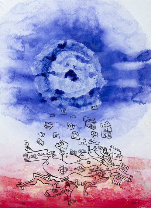 One summerday Malerier Yoshio Nakajima | Køb malerier er kunstneren Yoshio Nakajima