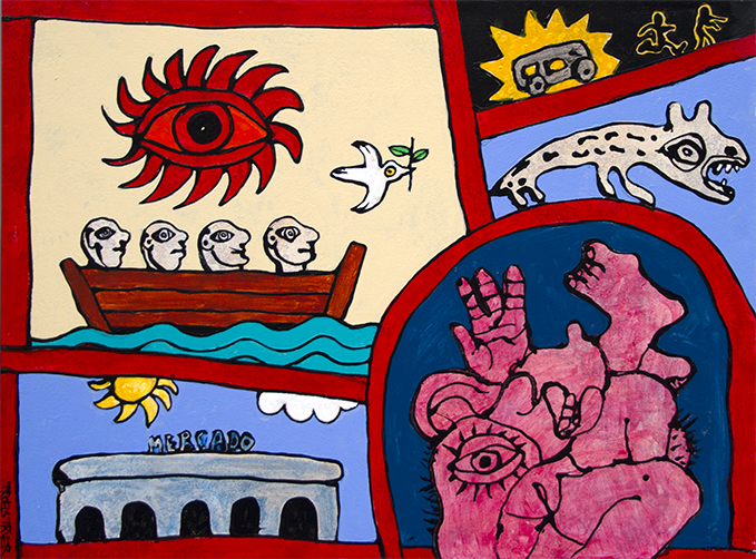 Kødbyen Malerier Troels Trier | Køb Troels Trier kunst og maleri - Unikt udvalg