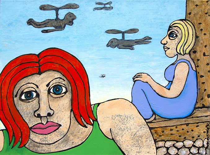 Ventetid Malerier Troels Trier | Køb Troels Trier kunst og maleri - Unikt udvalg