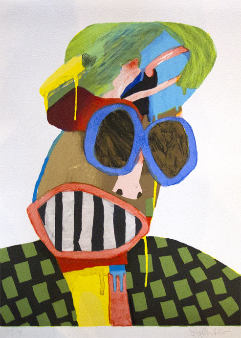 Sommerhat Litografier Leif Sylvester malerier | Køb malerier af Leif Sylvester her