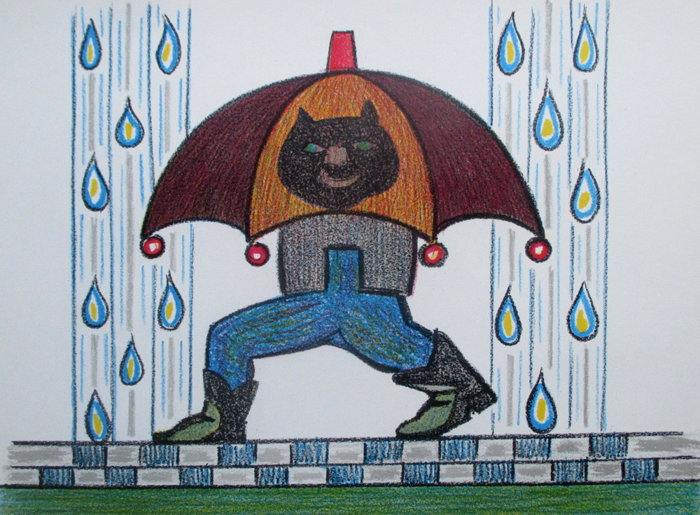 Godadyr regnvejrskatten Litografier Henry Heerup | Litografier og malerier af Henry Heerup