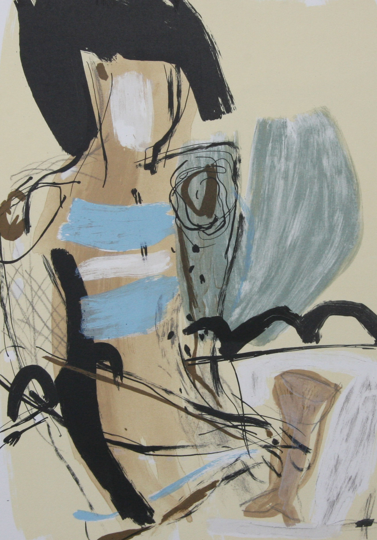 Uden titel Litografier Annette Wier | Køb malerier lavet af Annette Wier - Unik lethed