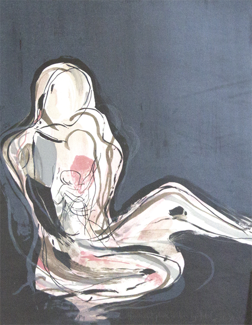 Hvor meget plads er der i hjertet Litografier Annette Wier | Køb malerier lavet af Annette Wier - Unik lethed