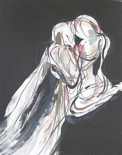 De dage hvor du bar mig Litografier Annette Wier | Køb malerier lavet af Annette Wier - Unik lethed