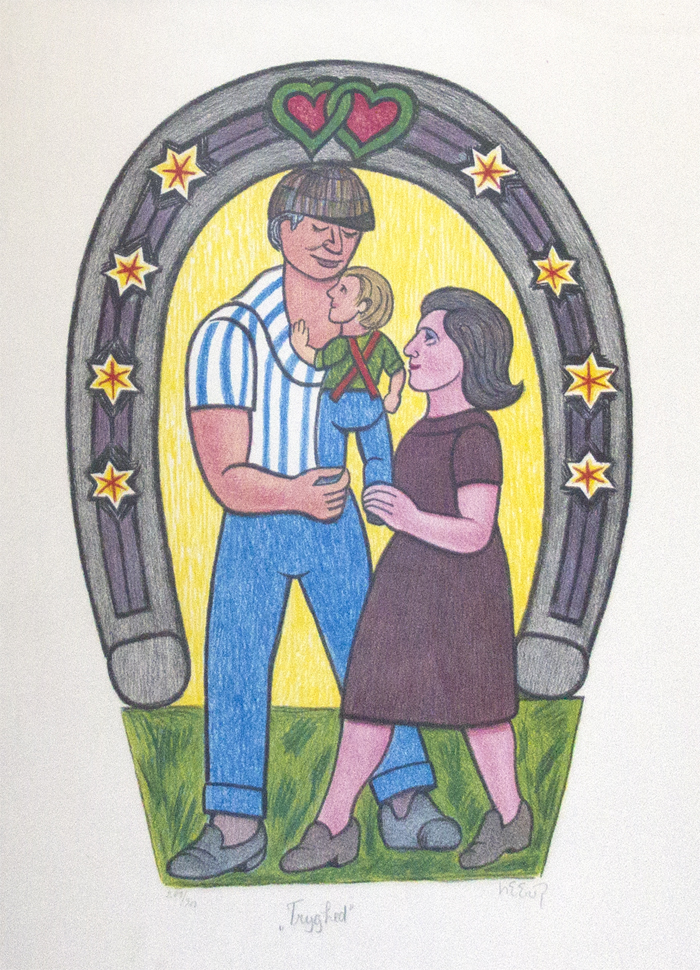Tryghed Litografier Henry Heerup | Litografier og malerier af Henry Heerup