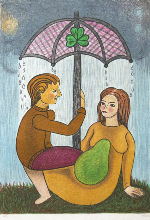 Uden ramme Litografier Henry Heerup | Litografier og malerier af Henry Heerup