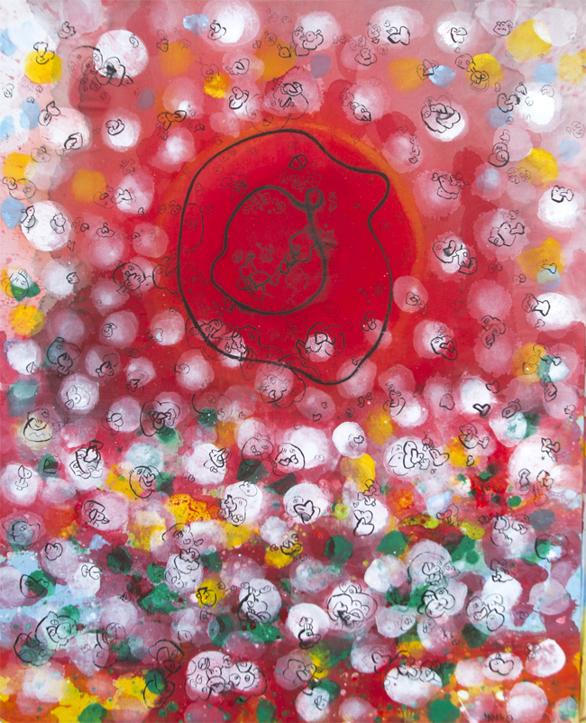 Summerwalk Malerier Yoshio Nakajima | Køb malerier er kunstneren Yoshio Nakajima