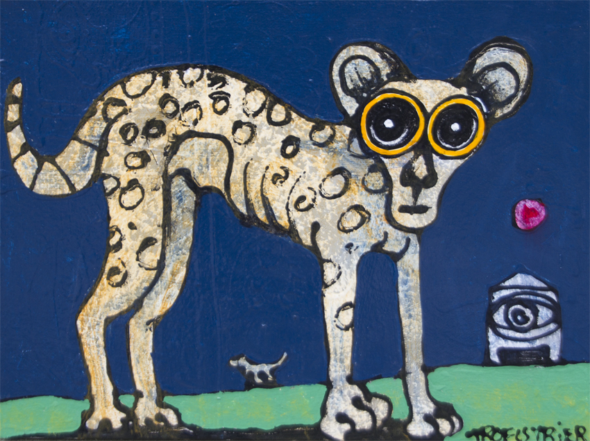 Nattens dyr Malerier Troels Trier | Køb Troels Trier kunst og maleri - Unikt udvalg