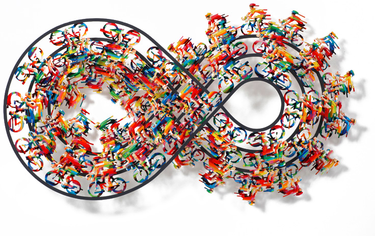 Infiniti Rally Vægkunst David Gerstein | Malerier af David Gerstein | Shop her