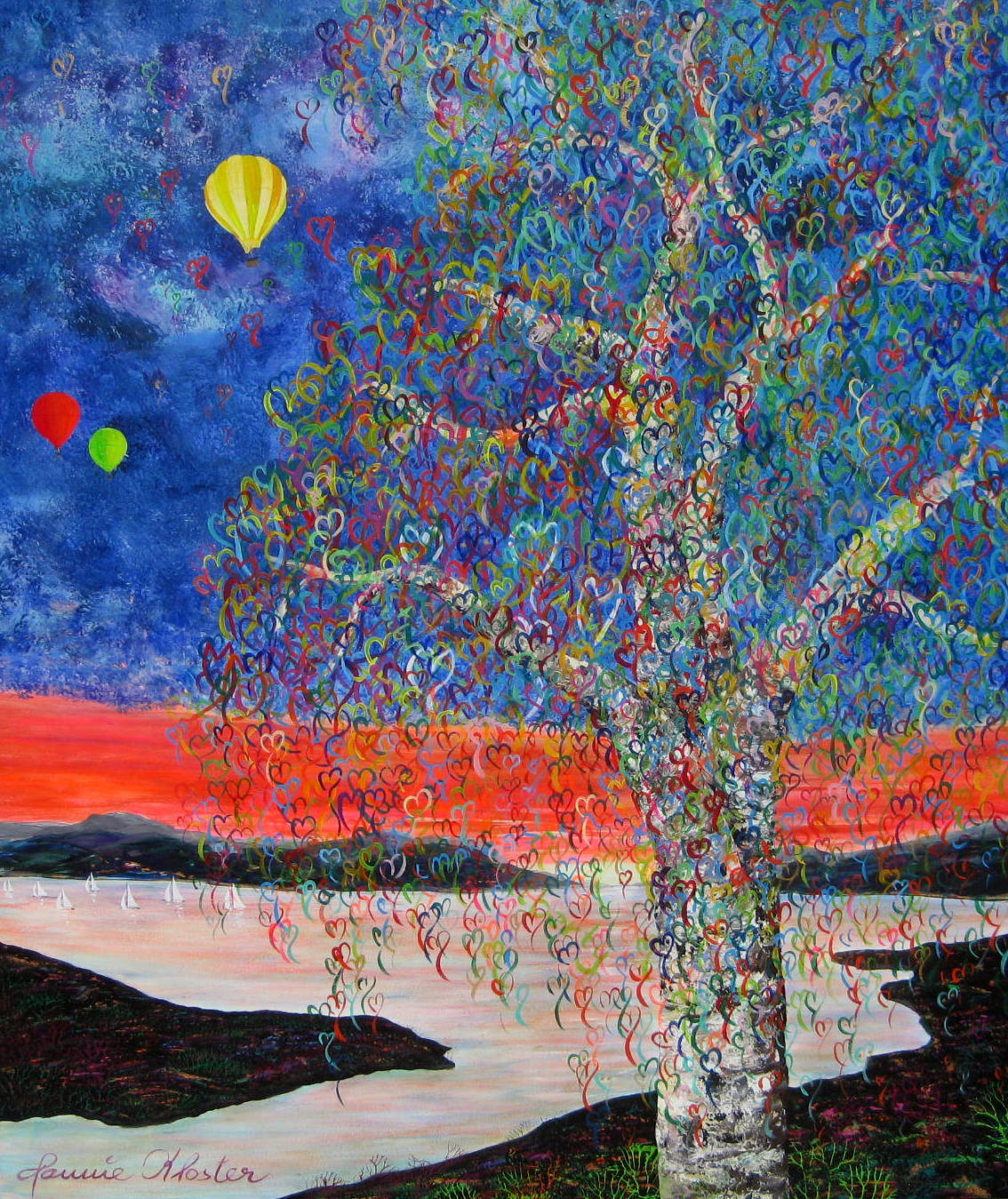 Optimisme Malerier Jannie Kloster | Smukke og energiske malerier af Jannie Kloster