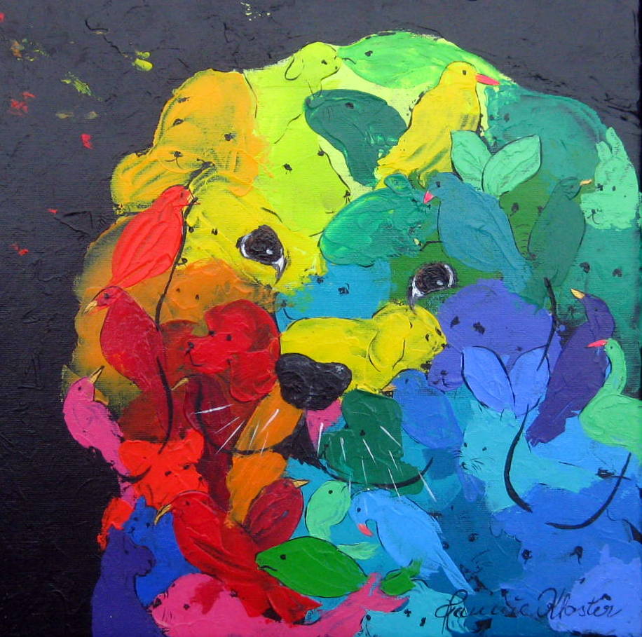 En eventyrlig ven Malerier Jannie Kloster | Smukke og energiske malerier af Jannie Kloster