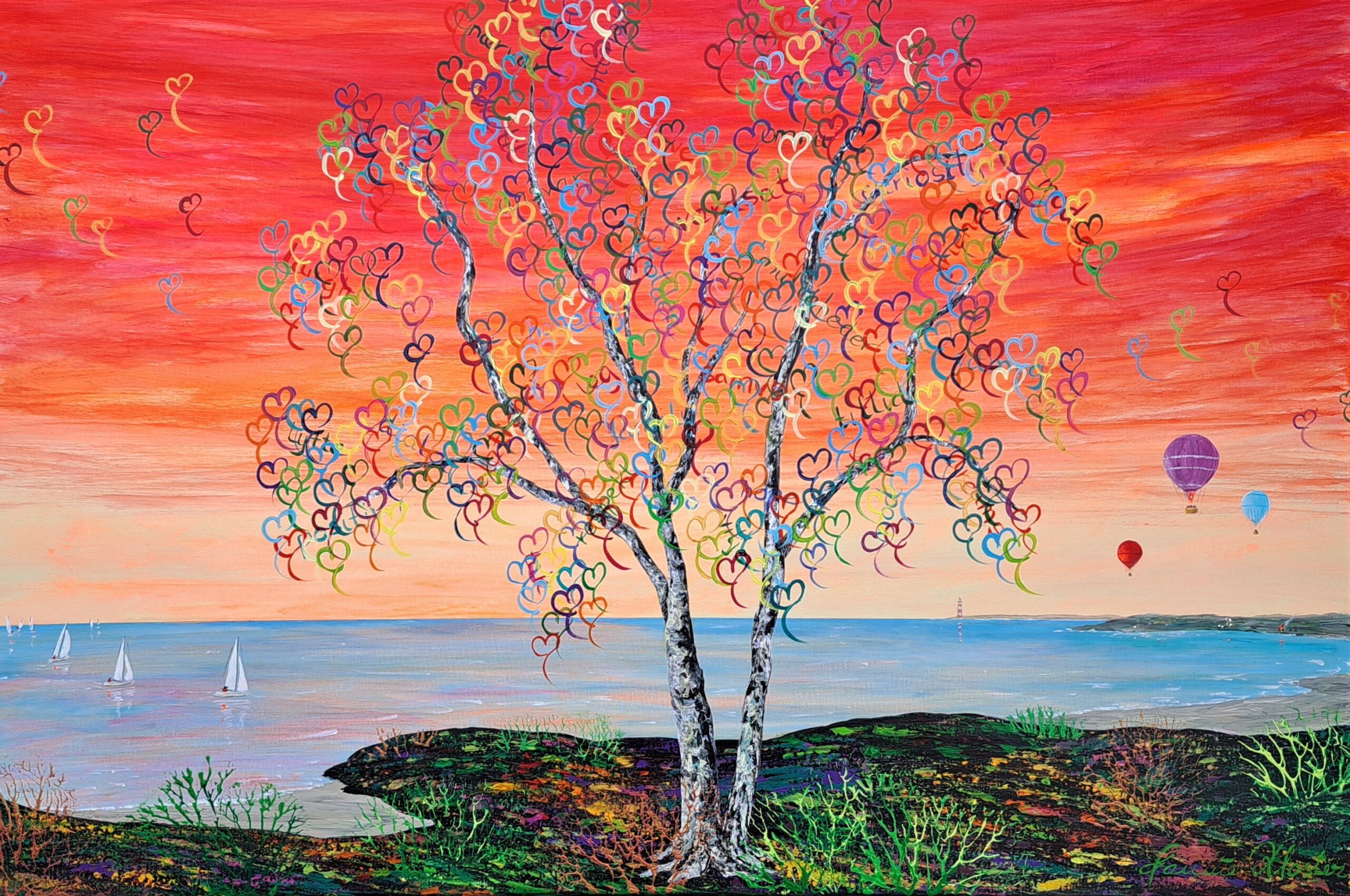 En stressfri dag Malerier Jannie Kloster | Smukke og energiske malerier af Jannie Kloster