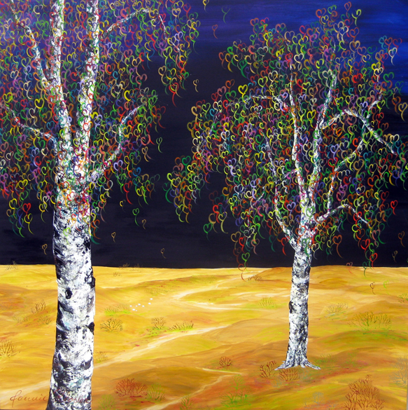 Fall in love Malerier Jannie Kloster | Smukke og energiske malerier af Jannie Kloster