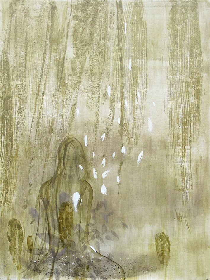 Lyt ikke til mig lyt til bladene i vinden Malerier Annette Wier | Køb malerier lavet af Annette Wier - Unik lethed