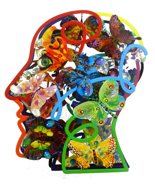 Open head Vægkunst David Gerstein | Malerier af David Gerstein | Shop her