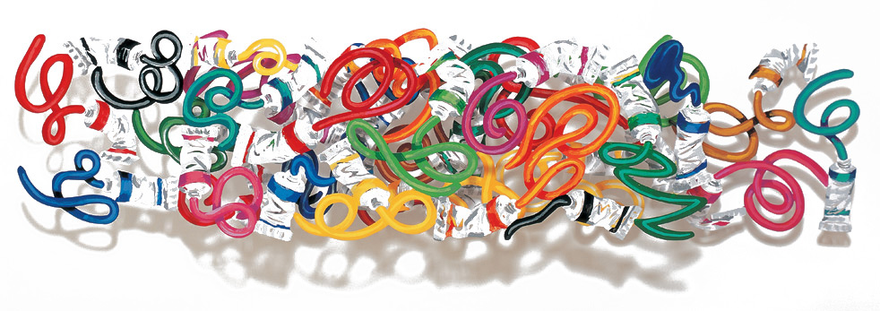 Primary Colors Vægkunst David Gerstein | Malerier af David Gerstein | Shop her