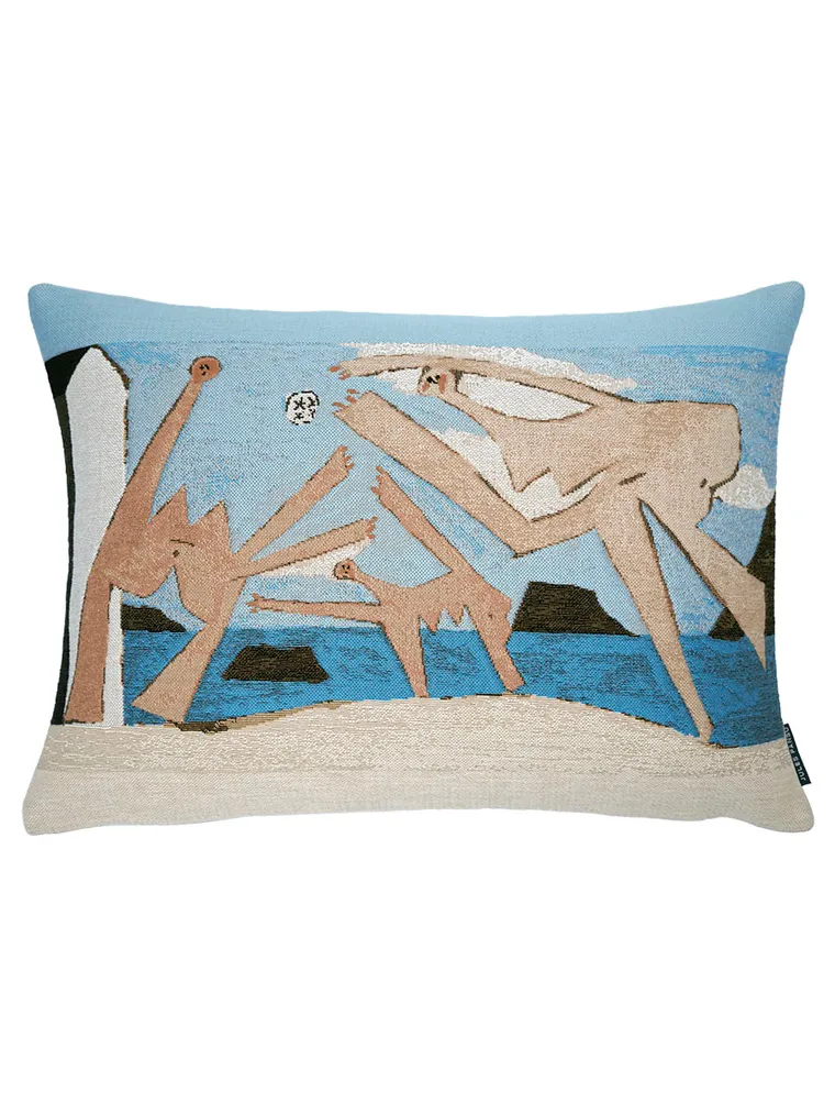 PICASSO Baignese jouant au ballon Billedvævning Poulin Design | Puder med smukke designs fra Poulin Design