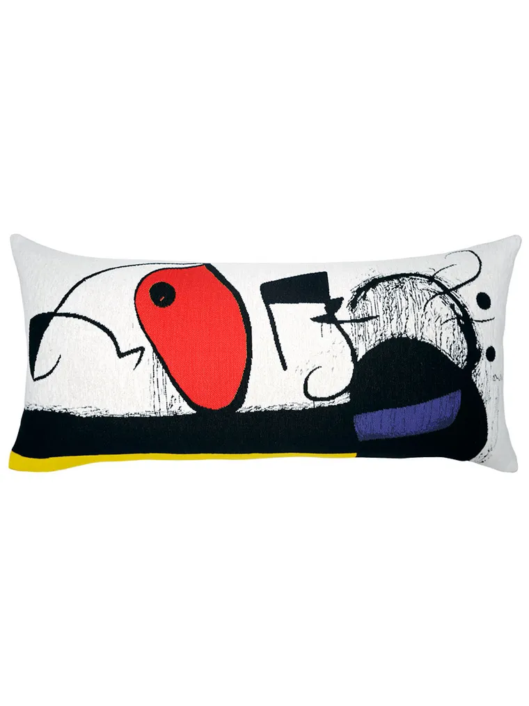 MIRO Femme aux 3 cheveux oiseaux constellation Billedvævning Poulin Design | Puder med smukke designs fra Poulin Design