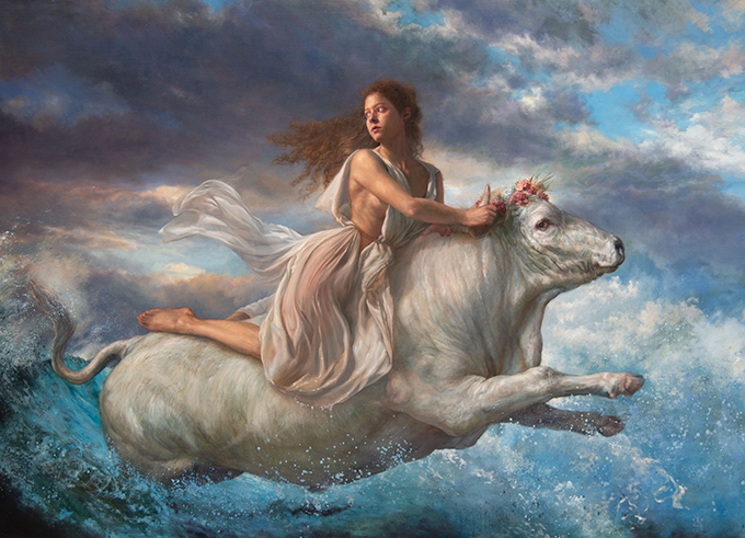 The rape of Europe Malerier Alejandro DeCinti | Køb eksklusivt Alejandro DeCinti kunst