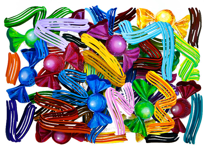 Sweets and sour Vægkunst David Gerstein | Malerier af David Gerstein | Shop her